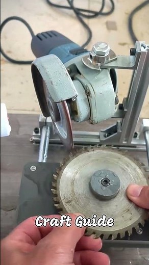 Circular Saw Blade Sharpening with Angle Grinder Jig