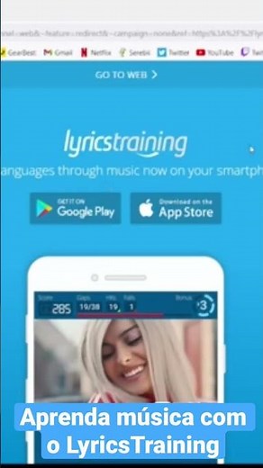 Aprenda Inglês com o LyricsTraining