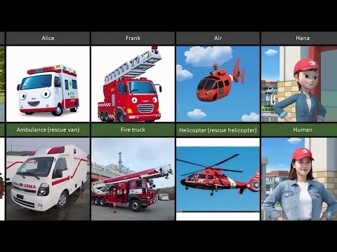 "All Tayo the Little Bus Characters 🚍 and in real life #part1