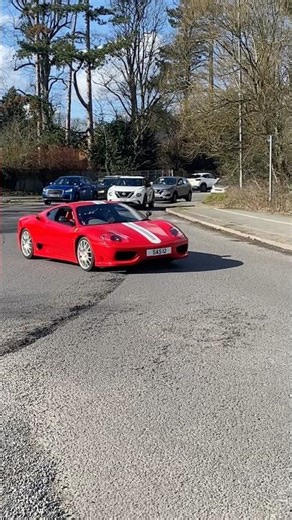 Ferrari 360 CS acceleration down the bypass #shorts #ferrari #ferrari360 #supercars #cars