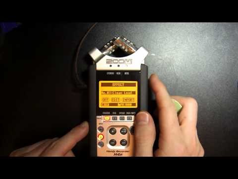 Zoom H4n - How to access guitar amp effects and edit them