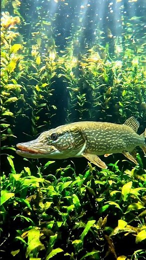 Northern pike esox lucius fish sort video ai generated