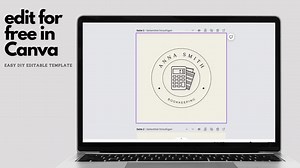 Bookkeeping Logo Design Canva 6 Customizable Accounting Logos Business Logo Editable Bookkeeper Logo Business Branding Logo Template - Etsy