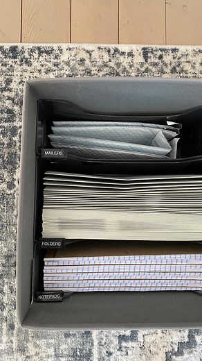 Binder clips as labels! ✨ I wish I could take credit for this one, but our brilliant client had this 💡 moment as we were organizing the bins in her freezer! We needed a way to label things so they would be visible when looking down, with no horizontal surface to stick a label to, it was binder clips to the rescue! ✨ Also, yes, multipurpose bins are the perfect fit for cube storage bins 🙌🏻 Think you’ll give it a try?! | The Orderly Space