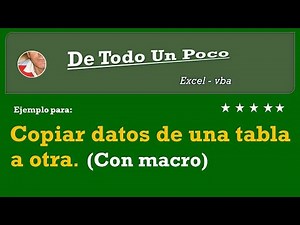 Copy data from one table to another using a macro.