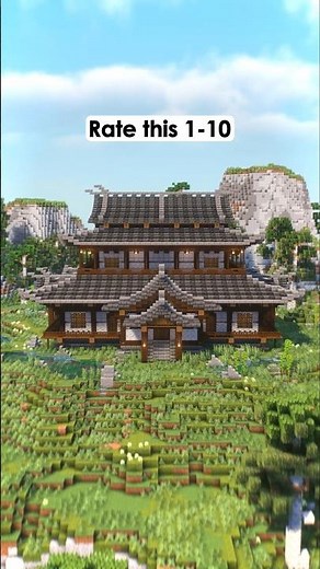 Minecraft: Japanese Dojo House Timelapse Tutorial #minecraft