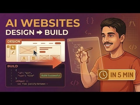 Google Stitch: Design & Build a Full Site in 5 Mins (AI Workflow)