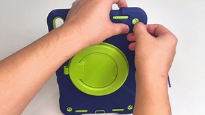 Case for iPad (A16) 11th Generation 11 inch 2025/10th Generation 10.9 inch 2022, Shockproof Cover with Screen Protector/360° Rotate Handle/Bracket/Pen Holder/Shoulder Strap (Black)