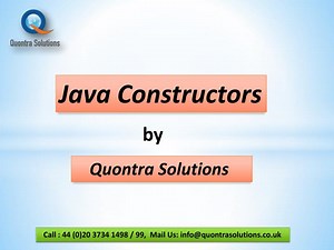 Java Constructors - SlideServe