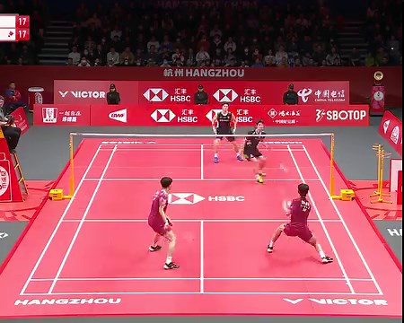 Perfect timing! 🤯 Follow live action: https://bwf.tv HSBC Sport #BWFWorldTourFinals #HangzhouFinals2023 | BWF — Badminton World Federation