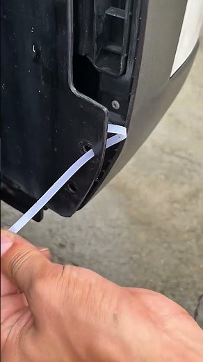 The Smartest Zip Tie Hack To Fix A Loose Car Bumper! 🚗🔧💡 #shorts #carrepair #diy #carmods #mechanic