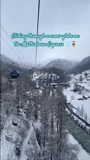 Matterhorn Express 🇨🇭 Cable car vibes: snow edition #matterhorn #spring #snowyday #zermatt #short