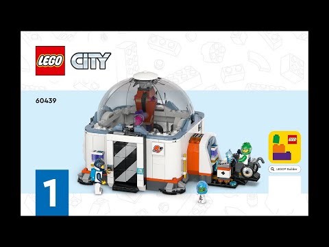 LEGO City 60439 – Complete Space Rover and Alien Life Instructions! (Booklet 01 of 04 only)