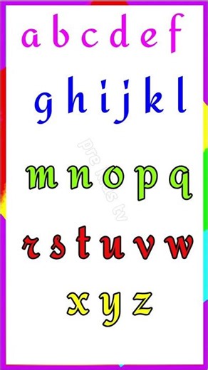 Small abcd | a to z Alphabet for Kids | Lowercase Letters Learning #abcd