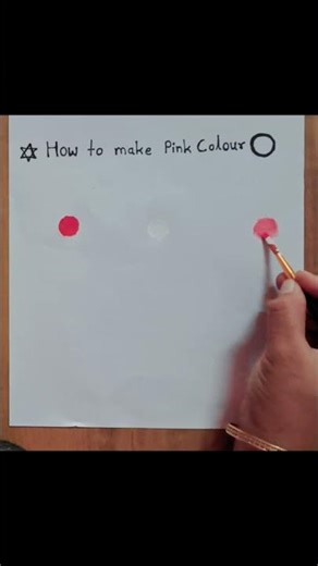 How to make pink colour/colour mixing technique/pink colour kaise banaye/colour mixing challenge