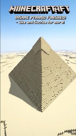 [#3] 👑 Minecraft Built The Great Pyramid of Giza in 8 SECONDS! #WorldWonder