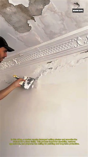 Ceiling Restoration & Plaster Repair Transformation | Satisfying Home Renovation Process