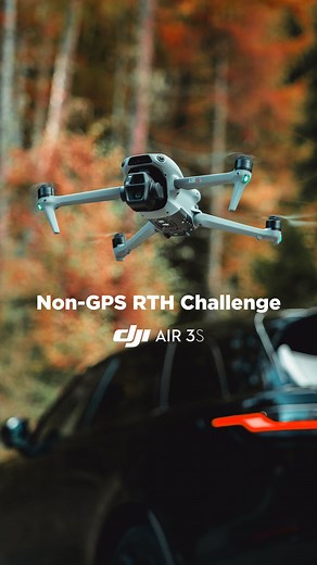 DJI on Instagram: "GPS signal lost? No problem! 🚁 With real-time vision positioning and map construction, the DJI Air 3S memorizes flight paths in well-lit environments, ensuring a safe return to takeoff points even in GPS-challenged areas. 🎯 #DJI #DJIAir3S #RTH #Challenge #dronepilot"