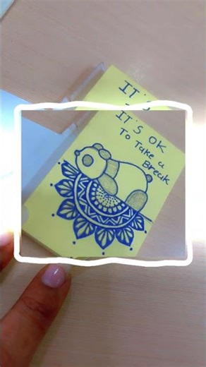 Cute Mini Doodles at Work 🌼 | Sticky Note Art #art #doodle