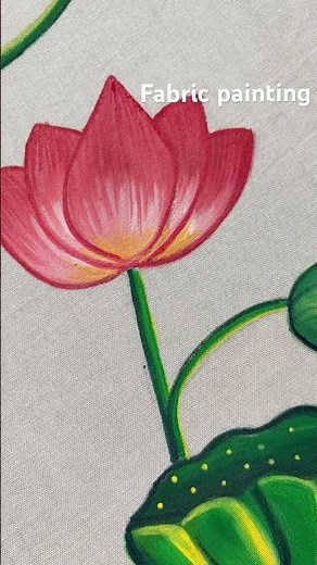 Lotus fabric painting ......step by step process 🪷