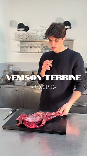 Venison & pork terrine 🌿✨ Venison and pork terrine with onions and shallots confit in red wine. Seasoned with cognac, toasted hazelnut, parsley, and Espelette pepper. Gently cooked in a bain-marie to preserve moisture and the true flavor of the game. #terrine #venison #game #charcuterie #frenchcuisine