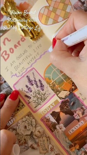 Let’s Make a Vision Board Journal for 2026 ✨ #visionboard #scrapbooking #cottagecore #journaling