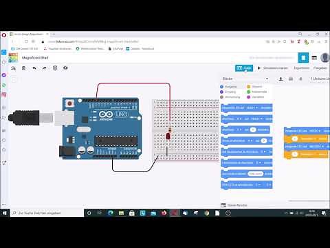 Arduino simulieren mit Tinkercad (1) Blinkende LED