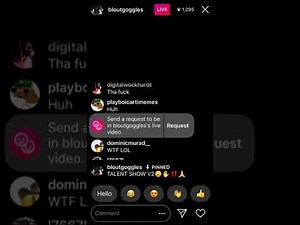 Bloutgoggles live talent show