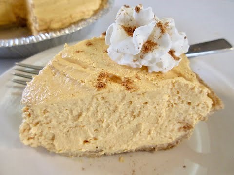 Thanksgiving Day PUMPKIN (no-bake) Pie | Simple & Easy | DIY Beginners Recipe