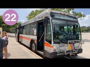 Riding Broward County Transit Bus 22, Broward Central Terminal to Sawgrass Mills, Gillig BRT 40'