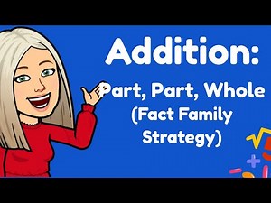 Mini Maths Tutorial: Addition using Part/Part/Whole (Fact Family Strategy) (Year 2/3)
