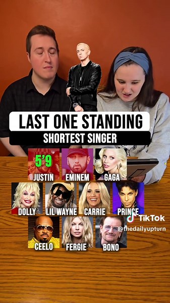 Last One Standing - Shortest Singer #justinbeiber #eminem #ladygaga #spotify #creatorsearchinsights