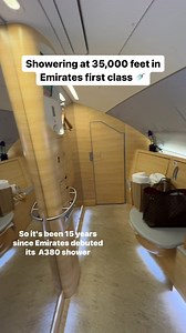 Tell me how the plane shower is nicer than my home shower. 🥲🎥 The Luxe Travel Couple, T L contributor.📍Emirates. #travel #luxurytravel #tandlintransit | Travel Leisure