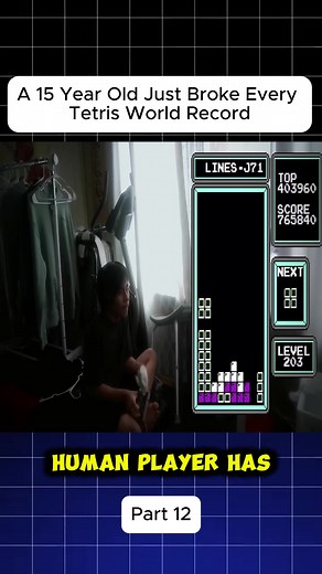 A 15 Year Old Just Broke Every Tetris World Record #tetris #tetrischallenge #tetrisworldrecord #tetrisgame