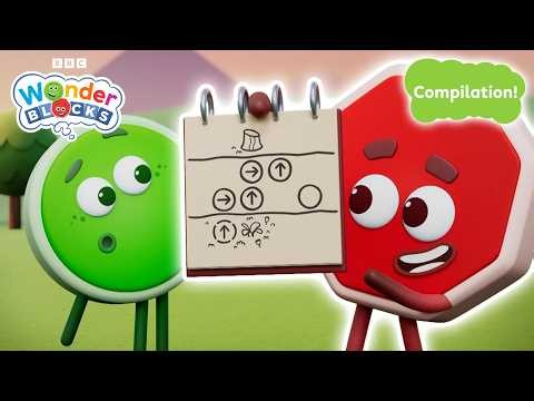 Let's Make a Plan | Coding Cartoon Compilation for Kids | Wonderblocks