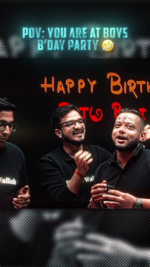 RJ Sir B'Day Celebration 🤣 Ft. Sachin & OM Sir #shorts #physicswallah