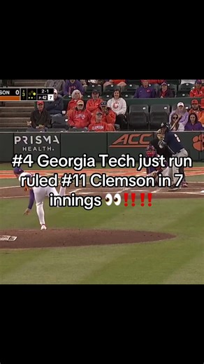 Georgia Tech Dominates Clemson in College Baseball Game