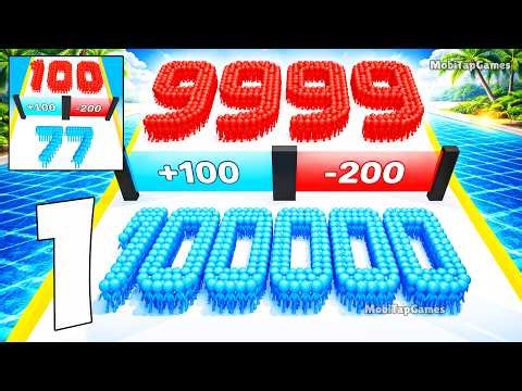 Crowd Number Run 3D - Gameplay Walkthrough - Number Crowd Runner (iOS, Android)