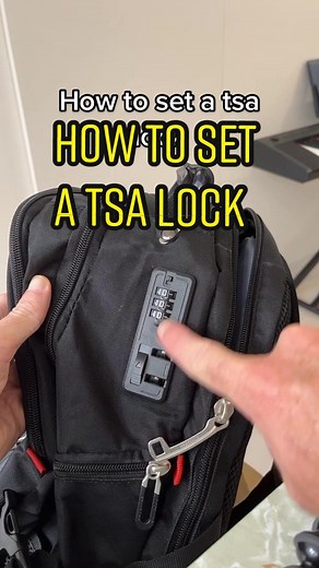 How to set a TSA lock with the Shrradoo 52L travel backpack #tsalock #tsalocks #tsa #lockablebackpack #safetybackpacks #antitheftbackpack