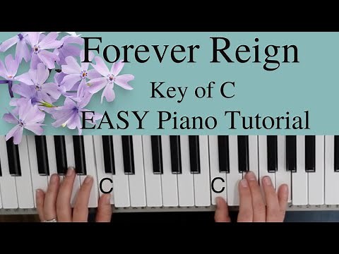 Forever Reign -Jason Ingram | Reuben Morgan (Key of C)//EASY Piano Tutorial