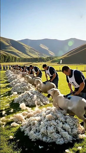 The ultimate test of shearing skill in the #shorts #sheep #shearing #competition #mustwatch #fyp