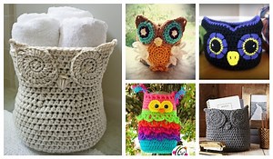 Crochet Owl Basket Free Patterns