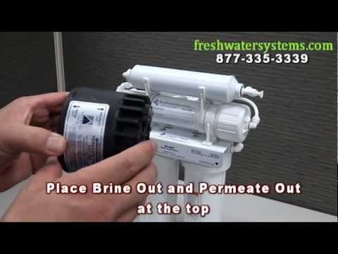 Installing the Permeate Pump Retrofit Kit to a 4 Stage RO System