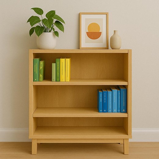Modern 3-shelf Bookcase PDF Plan: Minimalist DIY Wooden Bookshelf (digital Download) - Etsy