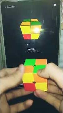 Rubik's cube solver || Solve 2x2 Rubik's cube in 3 seconds || Non cuber must watch || #Shorts