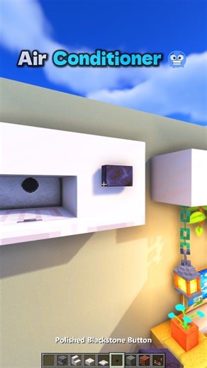 Minecraft Air Conditioner 🥶 #shorts #minecraft