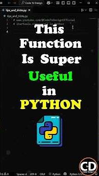 This Function Is Super Useful In Python #python #programming #coding