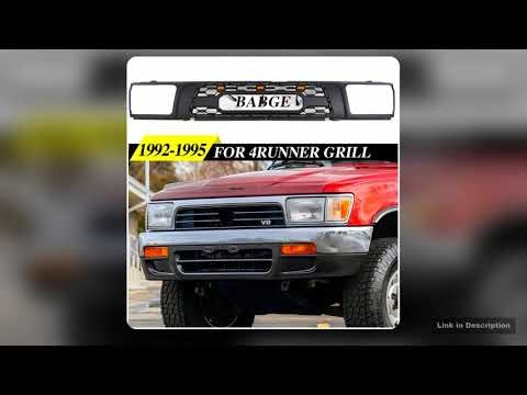 Front Grill TRD style WLights Fits For Toyota 4RUNNER 19921995 Modification Hilux Surf Racing grill