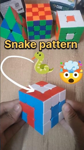 Snake pattern on a 3 by 3 Rubik's cube #rubikscube #sidcuber #viral #cubing