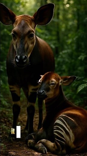 The Okapi, one of Earth’s rarest and most secretive creatures. #BornWild #WildlifeDocumentary #okapi